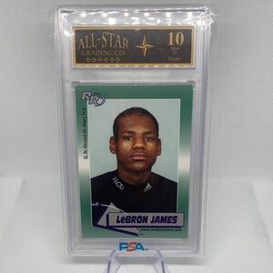 LeBron James Rookie Saint Vincent St Mary High School All Star Grading Gem Mint